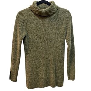 Banana Republic Minimalist Turtleneck Sweater Extra Fine Merino Wool Blend